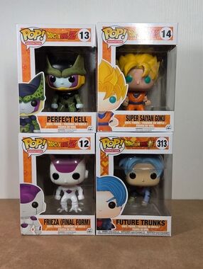 Funko Pop! Vinyl: Dragon Ball Z / Super Lot Of (4) Super Saiyan Goku Trunks